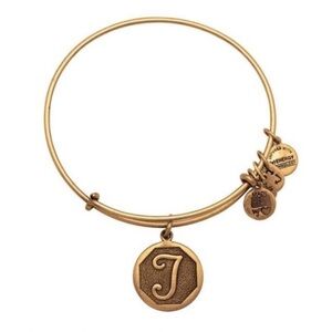 NWT Alex and Ani Initial Letter T Bangle Bracelet